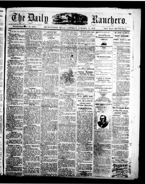 Primary view of object titled 'The Daily Ranchero. (Brownsville, Tex.), Vol. 10, Ed. 1 Saturday, October 15, 1870'.