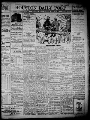 Primary view of object titled 'The Houston Daily Post (Houston, Tex.), Vol. THIRTEENTH YEAR, No. 163, Ed. 1, Tuesday, September 14, 1897'.