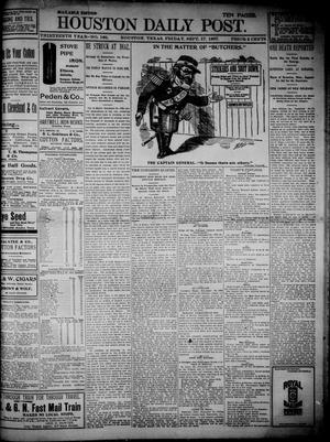 Primary view of object titled 'The Houston Daily Post (Houston, Tex.), Vol. THIRTEENTH YEAR, No. 166, Ed. 1, Friday, September 17, 1897'.