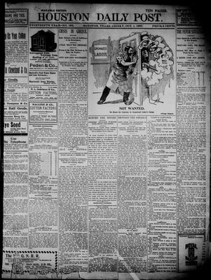 Primary view of object titled 'The Houston Daily Post (Houston, Tex.), Vol. THIRTEENTH YEAR, No. 180, Ed. 1, Friday, October 1, 1897'.