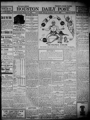 Primary view of object titled 'The Houston Daily Post (Houston, Tex.), Vol. THIRTEENTH YEAR, No. 182, Ed. 1, Sunday, October 3, 1897'.