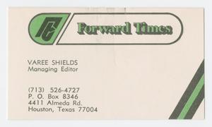 [Business Card for Varee Shields]