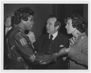 Primary view of object titled '[Barbara Jordan Meets With a Couple]'.