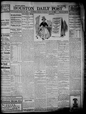 The Houston Daily Post (Houston, Tex.), Vol. THIRTEENTH YEAR, No. 198, Ed. 1, Tuesday, October 19, 1897