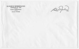 [Envelope From Barbara Jordan's Congressional Office]