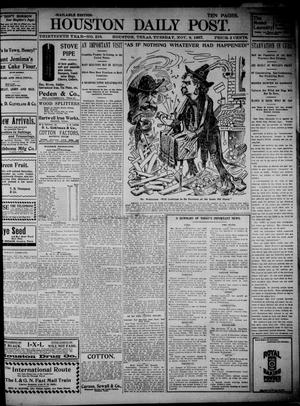 The Houston Daily Post (Houston, Tex.), Vol. THIRTEENTH YEAR, No. 219, Ed. 1, Tuesday, November 9, 1897