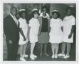 Photograph: [Barbara Jordan with Staff of Houston Veterans Administration Hospita…