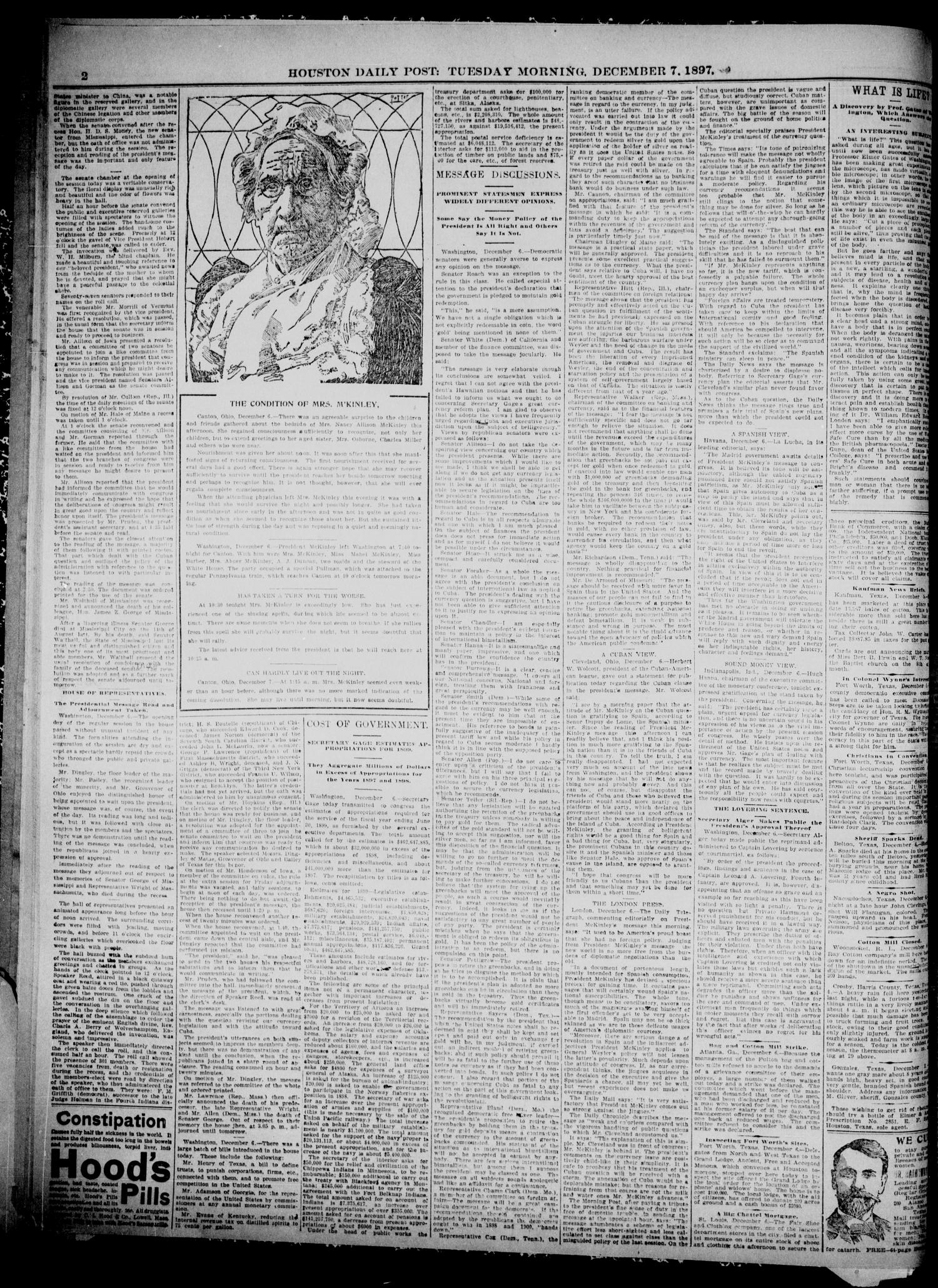The Houston Daily Post (Houston, Tex.), Vol. THIRTEENTH YEAR, No. 247, Ed. 1, Tuesday, December 7, 1897
                                                
                                                    [Sequence #]: 2 of 16
                                                