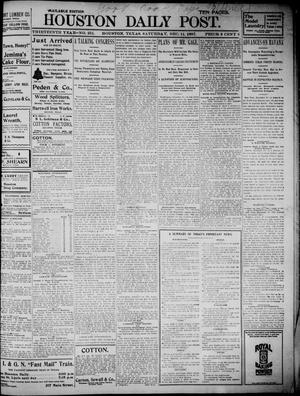 Primary view of object titled 'The Houston Daily Post (Houston, Tex.), Vol. THIRTEENTH YEAR, No. 251, Ed. 1, Saturday, December 11, 1897'.