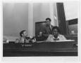 Photograph: [Barbara Jordan and Ray Thornton at a Judicial Hearing]