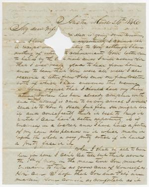 [Letter from David C. Dickson to Nancy Dickson, March 26, 1846]