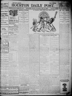The Houston Daily Post (Houston, Tex.), Vol. THIRTEENTH YEAR, No. 261, Ed. 1, Tuesday, December 21, 1897