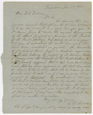 [Letter from L. P. Rucker to David C. Dickson - June 7, 1855]