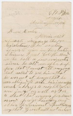 [Letter from Jack McDowell to David C. Dickson - January 14, 1846]