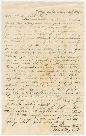 [Letter from Nand Taylor to David C. Dickson - July 28, 1855]