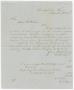 Primary view of [Letter from C. S. Collins to David C. Dickson - November 19, 1853]