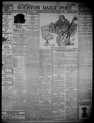 The Houston Daily Post (Houston, Tex.), Vol. THIRTEENTH YEAR, No. 282, Ed. 1, Tuesday, January 11, 1898