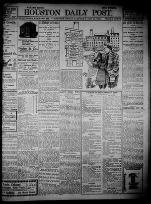 The Houston Daily Post (Houston, Tex.), Vol. THIRTEENTH YEAR, No. 286, Ed. 1, Saturday, January 15, 1898