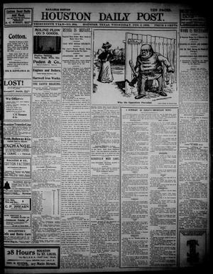 The Houston Daily Post (Houston, Tex.), Vol. THIRTEENTH YEAR, No. 304, Ed. 1, Wednesday, February 2, 1898