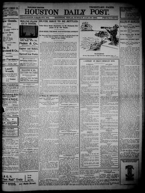 The Houston Daily Post (Houston, Tex.), Vol. THIRTEENTH YEAR, No. 301, Ed. 1, Sunday, January 30, 1898