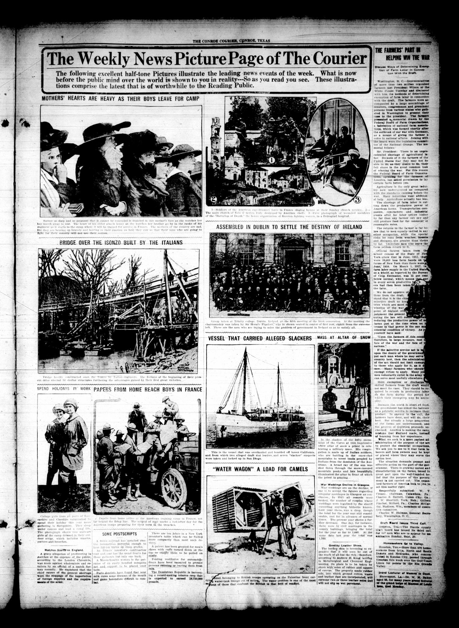 Conroe Courier (Conroe, Tex.), Vol. 25, No. 43, Ed. 1 Thursday, October 4, 1917
                                                
                                                    [Sequence #]: 3 of 8
                                                