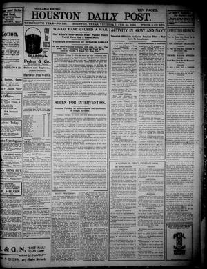 The Houston Daily Post (Houston, Tex.), Vol. THIRTEENTH YEAR, No. 326, Ed. 1, Thursday, February 24, 1898
