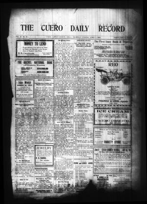 The Cuero Daily Record (Cuero, Tex.), Vol. 29, No. 77, Ed. 1 Thursday, April 1, 1909