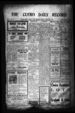 The Cuero Daily Record (Cuero, Tex.), Vol. 29, No. 29, Ed. 1 Thursday, February 4, 1909