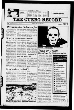 The Cuero Record (Cuero, Tex.), Vol. 90, No. 87, Ed. 1 Wednesday, October 29, 1986