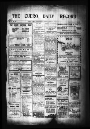 The Cuero Daily Record (Cuero, Tex.), Vol. 29, No. 75, Ed. 1 Tuesday, March 30, 1909