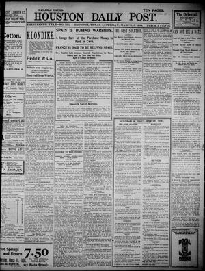 The Houston Daily Post (Houston, Tex.), Vol. THIRTEENTH YEAR, No. 335, Ed. 1, Saturday, March 5, 1898
