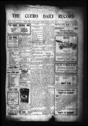 The Cuero Daily Record (Cuero, Tex.), Vol. 29, No. 80, Ed. 1 Monday, April 5, 1909