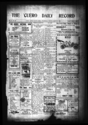Primary view of The Cuero Daily Record (Cuero, Tex.), Vol. 29, No. 76, Ed. 1 Wednesday, March 31, 1909
