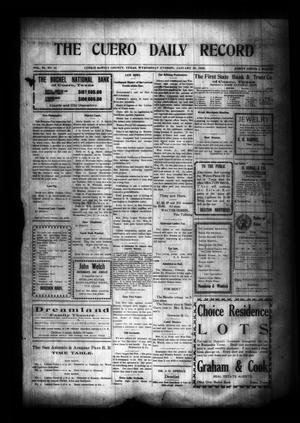 The Cuero Daily Record (Cuero, Tex.), Vol. 29, No. 16, Ed. 1 Wednesday, January 20, 1909