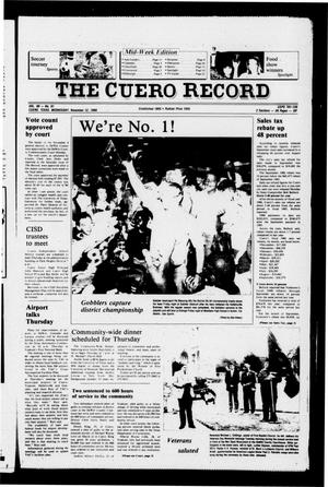 The Cuero Record (Cuero, Tex.), Vol. 90, No. 91, Ed. 1 Wednesday, November 12, 1986