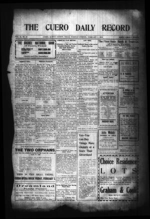 The Cuero Daily Record (Cuero, Tex.), Vol. 29, No. 27, Ed. 1 Tuesday, February 2, 1909