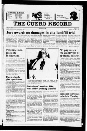 The Cuero Record (Cuero, Tex.), Vol. 90, No. 74, Ed. 1 Saturday, September 13, 1986