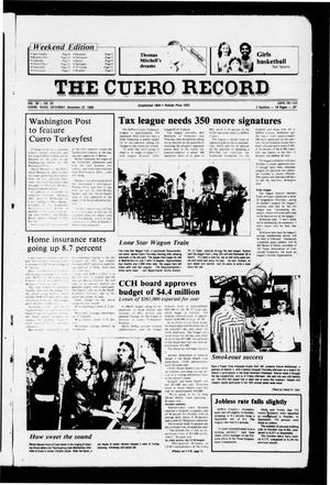 The Cuero Record (Cuero, Tex.), Vol. 90, No. 94, Ed. 1 Saturday, November 22, 1986