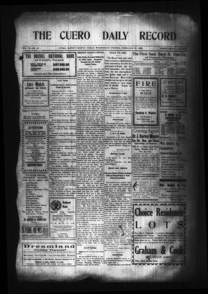 The Cuero Daily Record (Cuero, Tex.), Vol. 29, No. 34, Ed. 1 Wednesday, February 10, 1909