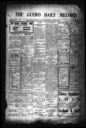 The Cuero Daily Record (Cuero, Tex.), Vol. 29, No. 18, Ed. 1 Friday, January 22, 1909