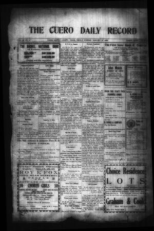 The Cuero Daily Record (Cuero, Tex.), Vol. 29, No. 12, Ed. 1 Friday, January 15, 1909