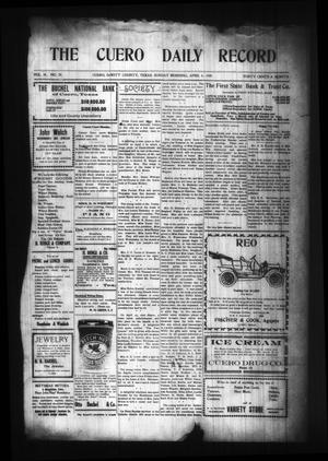 The Cuero Daily Record (Cuero, Tex.), Vol. 29, No. 79, Ed. 1 Sunday, April 4, 1909