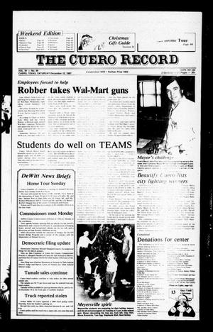 The Cuero Record (Cuero, Tex.), Vol. 91, No. 98, Ed. 1 Saturday, December 12, 1987