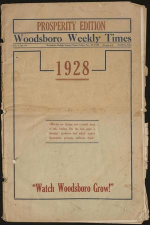 Woodsboro Weekly Times (Woodsboro, Tex.), Vol. 3, No. 45, Ed. 1 Friday, November 30, 1928