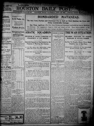 The Houston Daily Post (Houston, Tex.), Vol. FOURTEENTH YEAR, No. 26, Ed. 1, Thursday, April 28, 1898