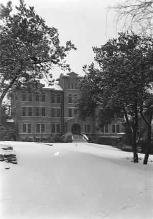 [Sampson Hall Covered in Snow]