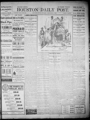 The Houston Daily Post (Houston, Tex.), Vol. XVIITH YEAR, No. 152, Ed. 1, Tuesday, September 3, 1901
