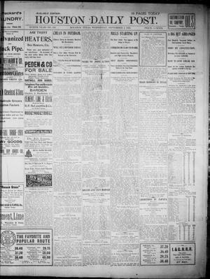 The Houston Daily Post (Houston, Tex.), Vol. XVIITH YEAR, No. 153, Ed. 1, Wednesday, September 4, 1901