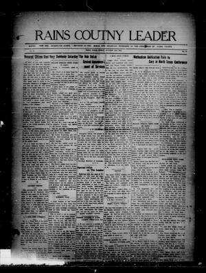 Rains County Leader (Emory, Tex.), Vol. 33, No. 42, Ed. 1 Friday, October 16, 1925