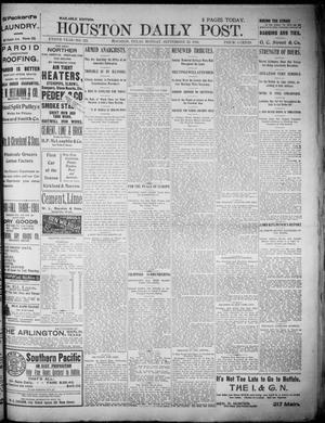 Primary view of object titled 'The Houston Daily Post (Houston, Tex.), Vol. XVIITH YEAR, No. 172, Ed. 1, Monday, September 23, 1901'.